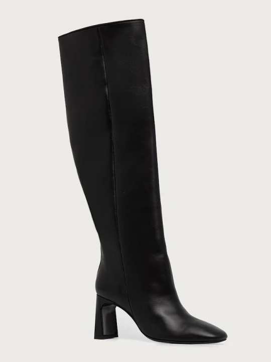 Obrázek produktu Souliers Martinez kozačky nad kolena dámské kožené ROBERTA černá