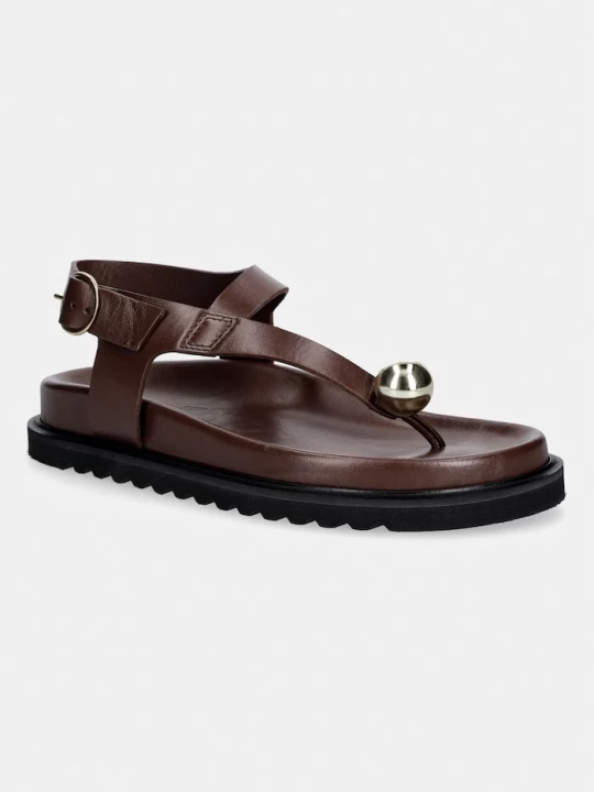 Obrázek produktu Souliers Martinez sandály dámské kožené SPIAGGIA hnědá