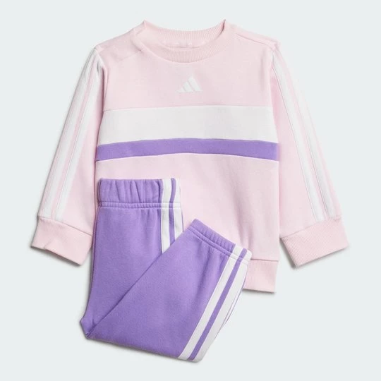 Obrázek produktu Souprava Seasonal Essentials Tiberio 3-Stripes Fleece Crew Kids Adidas