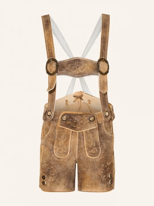 Obrázek produktu Spieth & Wensky Kožené Krojové Kalhoty Pumuckel hnědá / béžová