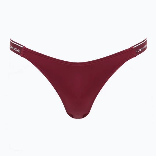 Obrázek produktu Spodní díl plavek Calvin Klein KW0KW02732 Curved Delta Bikini plum glaze vínová