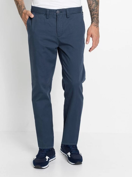 Obrázek produktu Spodnie chino Regular Fit Straight, z czystej bawełny BonPrix niebieski
