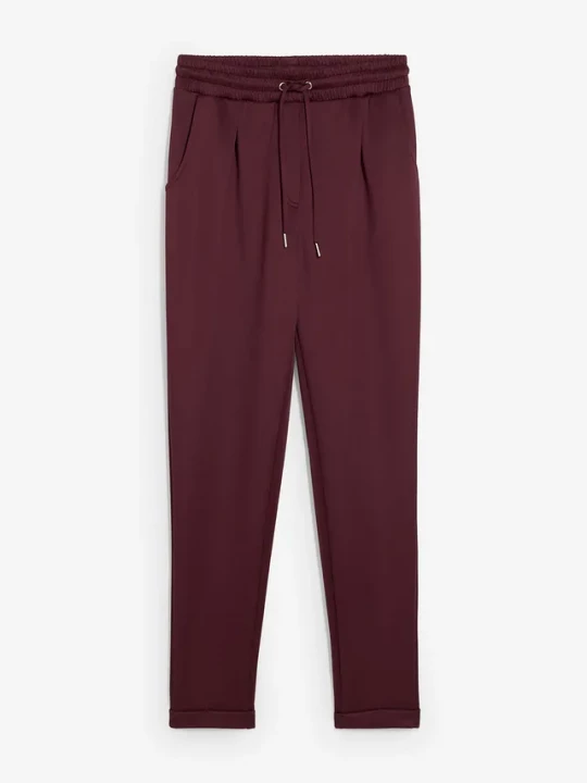 Obrázek produktu Spodnie chino z materiału scuba BonPrix czerwony