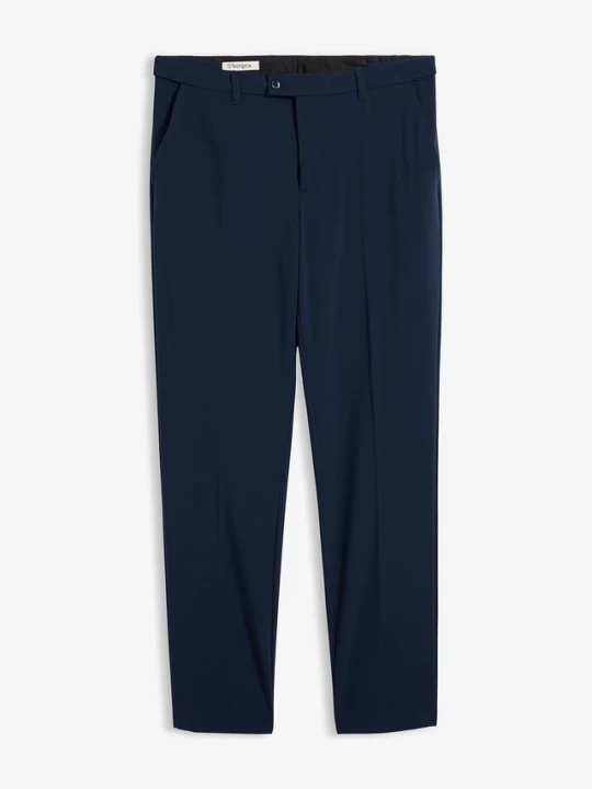 Obrázek produktu Spodnie garniturowe ze stretchem, z elastyczną talią, modern fit BonPrix niebieski