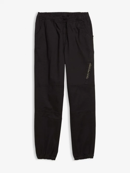 Obrázek produktu Spodnie typu loose fit z podszewką z dżerseju BonPrix czarny