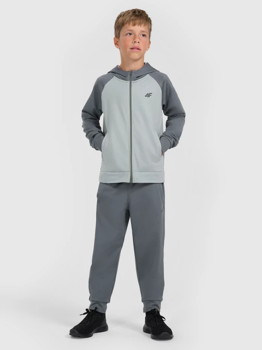 Obrázek produktu Sportovní kalhoty rychleschnoucí joggery chlapecké - šedé 4F