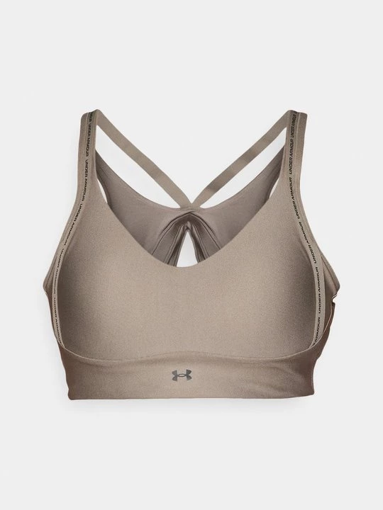Obrázek produktu Sportovní podprsenky s lehkou oporou Under Armour světle hnědošedá