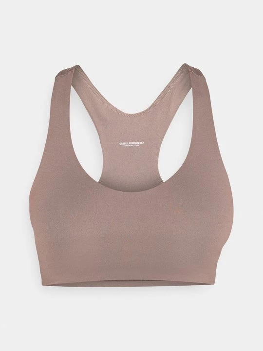 Obrázek produktu Sportovní podprsenky se střední oporou Girlfriend Collective světle hnědošedá