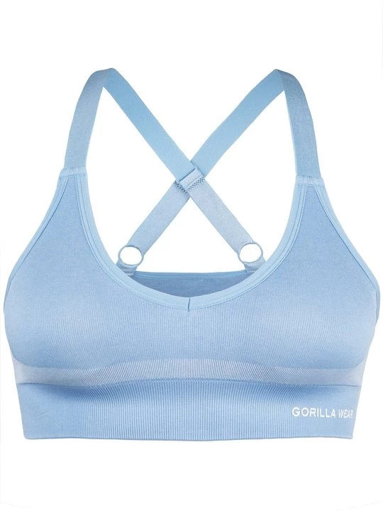 Obrázek produktu Sportovní podprsenky se střední oporou Gorilla Wear světle modrá
