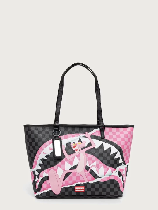 Obrázek produktu Sprayground nákupní taška dámská z imitace kůže PINK PANTHER černá