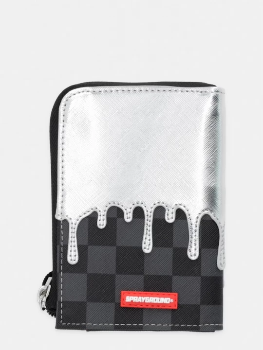 Obrázek produktu Sprayground Peněženka z imitace kůže stříbrná