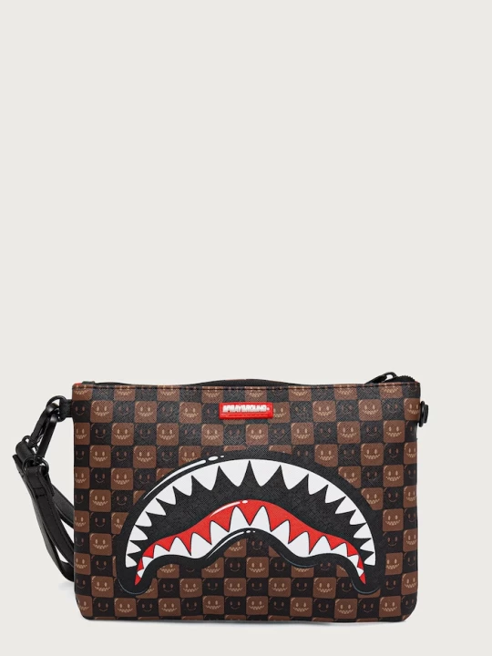 Obrázek produktu Sprayground taštička SHARKS IN PARIS hnědá