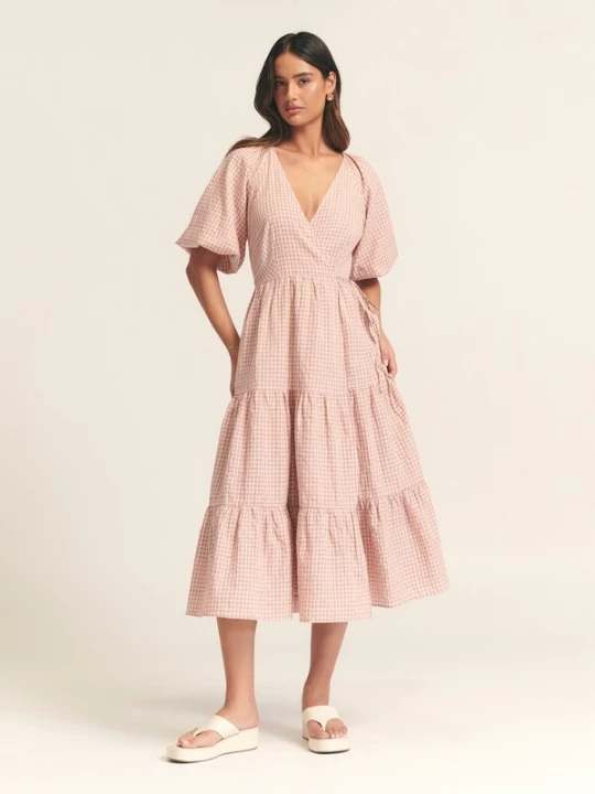 Obrázek produktu St MRLO Šaty 'CHARMED DRESS' světle růžová / bílá