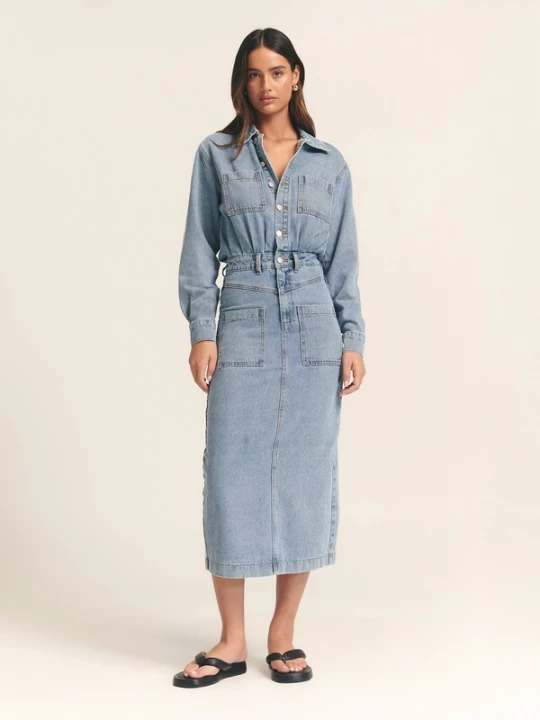 Obrázek produktu St MRLO Šaty 'HAMISH MIDI DRESS' modrá