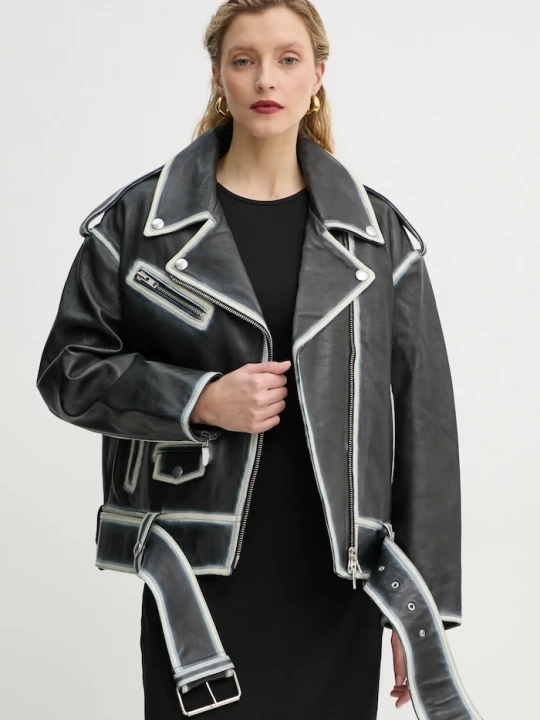 Obrázek produktu Stand Studio Kožená bunda Stand Studio Irene Jacket černá