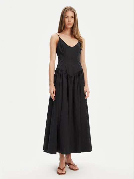 Obrázek produktu STAUD Letní šaty Dena R24S2109PO Černá Slim Fit
