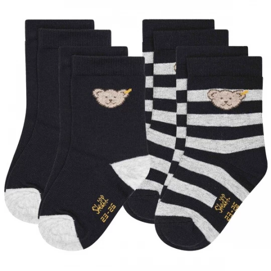 Obrázek produktu Steiff Collection Ponožky  béžová / noční modrá / šedý melír