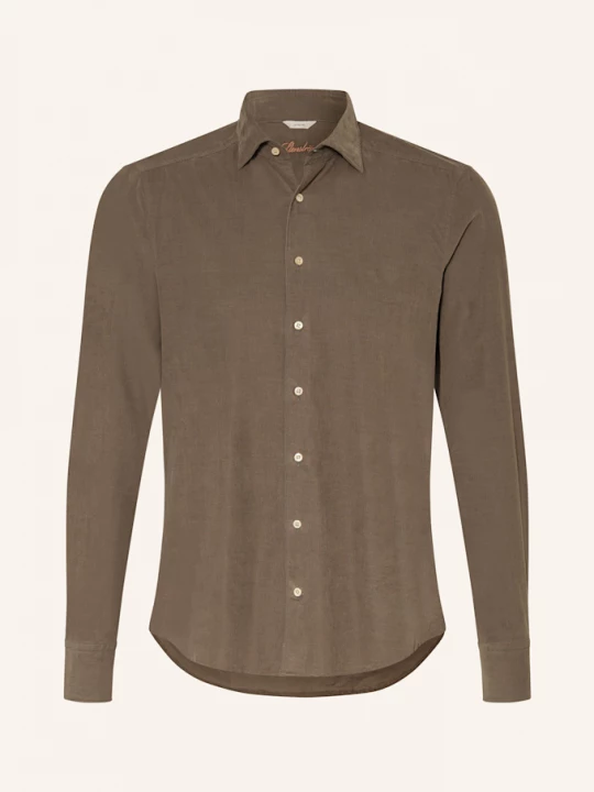 Obrázek produktu Stenströms Manšestrová Košile Slim Fit khaki