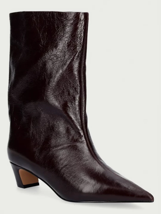 Obrázek produktu Steve Madden kotníkové boty na nízkém podpatku dámské kožené Lytton hnědá