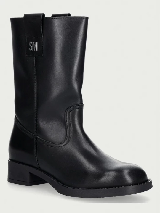 Obrázek produktu Steve Madden kozačky nad kolena dámské kožené Zethy černá