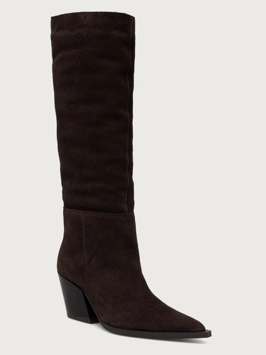 Obrázek produktu Steve Madden kozačky nad kolena dámské semišové Menthe hnědá