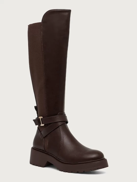 Obrázek produktu Steve Madden kozačky nad kolena na platformě dámské Caller hnědá