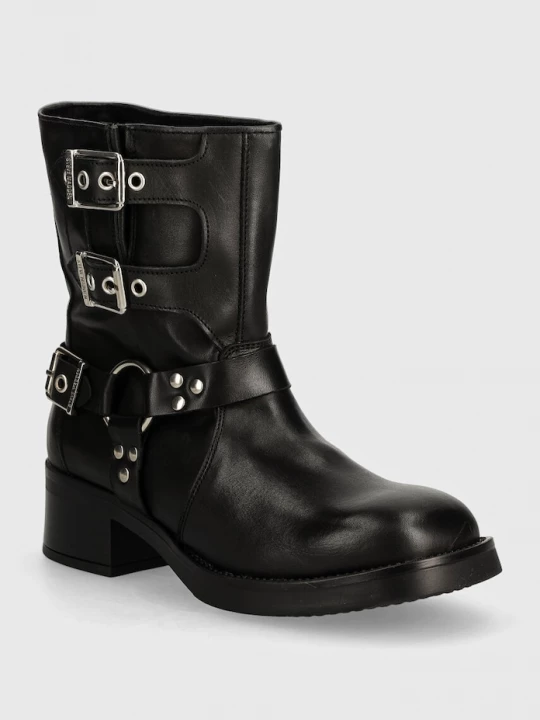 Obrázek produktu Steve Madden Kožené kotníkové boty Becase černá