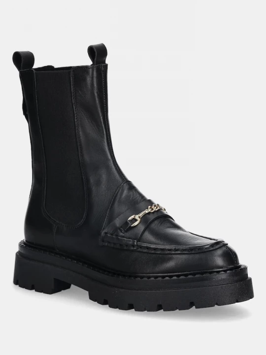 Obrázek produktu Steve Madden Kožené kotníkové boty Steve Madden Kasey černá