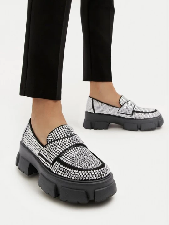 Obrázek produktu Steve Madden Loafersy Trifecta_R SM11003506 Stříbrná