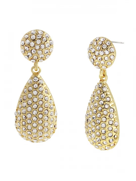Obrázek produktu STEVE MADDEN Náušnice zlatá / průhledná