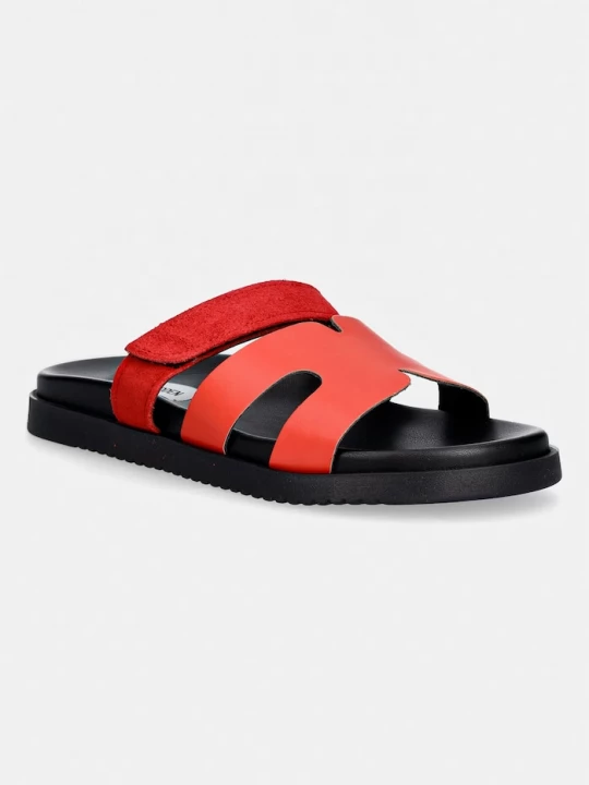 Obrázek produktu Steve Madden pantofle dámské kožené Missile-E červená