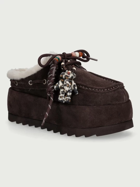 Obrázek produktu Steve Madden pantofle dámské semišové Cuddly hnědá