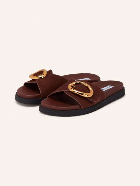 Obrázek produktu Steve Madden Pantofle Mistify tmavě hnědá / zlatá