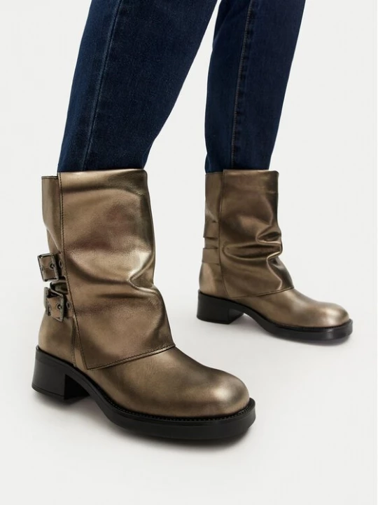 Obrázek produktu Steve Madden Polokozačky Bonfire SM11003415 Zlatá