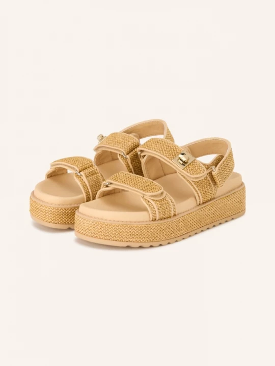 Obrázek produktu Steve Madden Sandály S Plochou Podrážkou Bigmona světle hnědá / zlatá / béžová