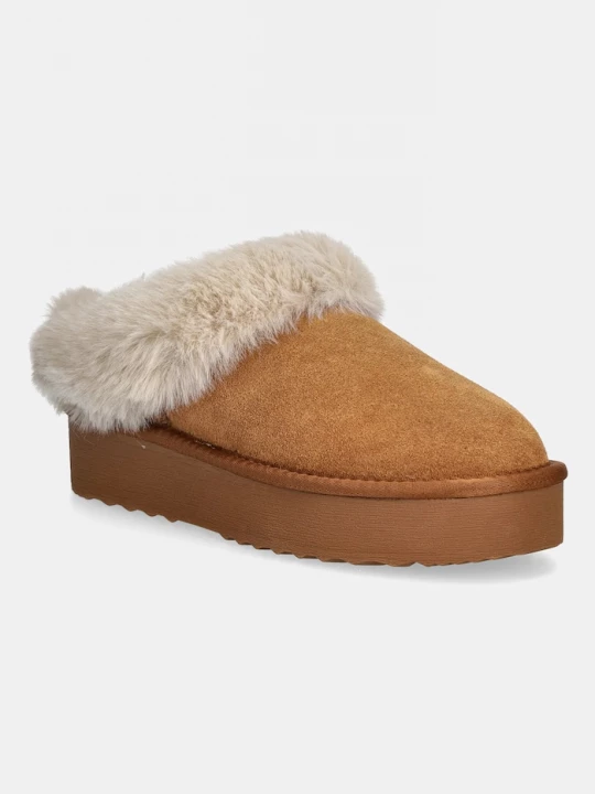 Obrázek produktu Steve Madden Semišové papuče Steve Madden Snow hnědá