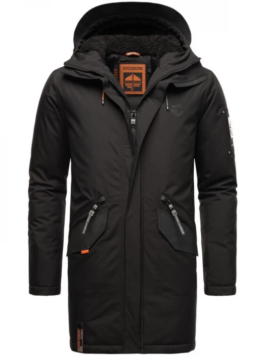 Obrázek produktu STONE HARBOUR Zimní parka 'Ragaan'  šedá / svítivě oranžová / černá