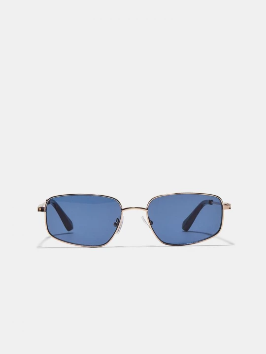 Obrázek produktu Stradivarius Asymetrické Hranaté Kovové Brýle Blue