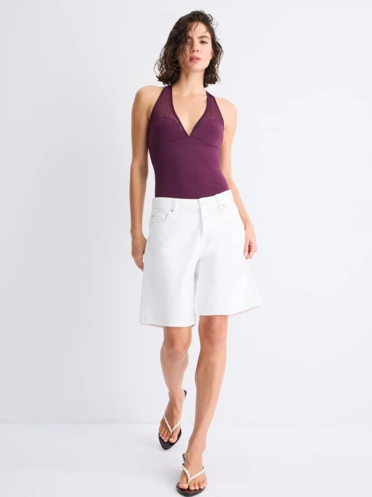 Obrázek produktu Stradivarius Body Halter Z Meshe Purple