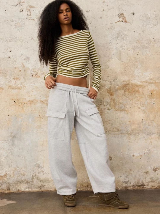 Obrázek produktu Stradivarius Cargo Jogger Kalhoty Grey Melange