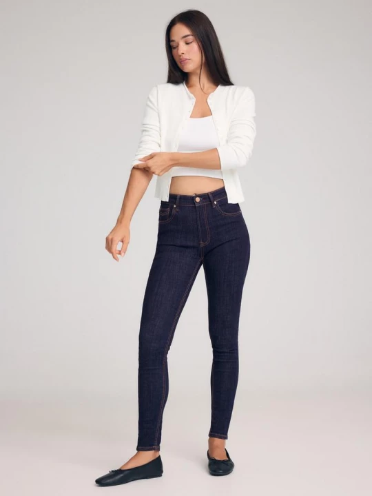 Obrázek produktu Stradivarius D07 Džíny Skinny S Vysokým Pasem Tmavě Modrá