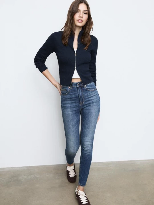 Obrázek produktu Stradivarius D09 Jeans Skinny Super Vysoký Pas Tmavě Modrá