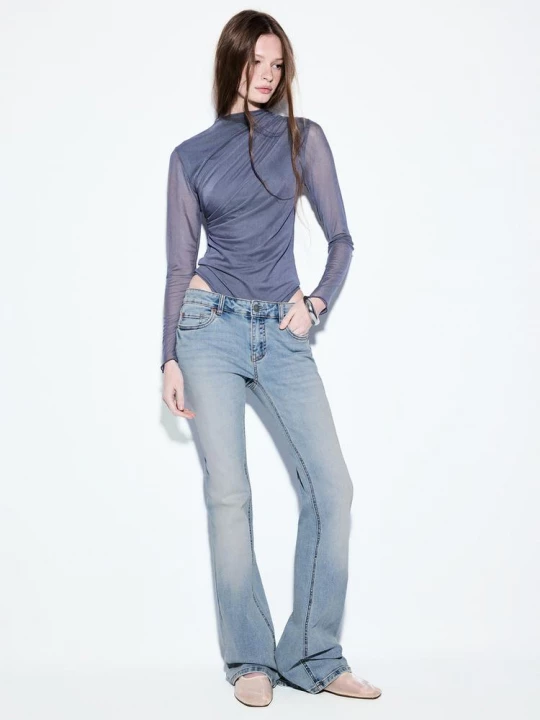 Obrázek produktu Stradivarius D67 Jeans Slim Bootcut Světle Modrá