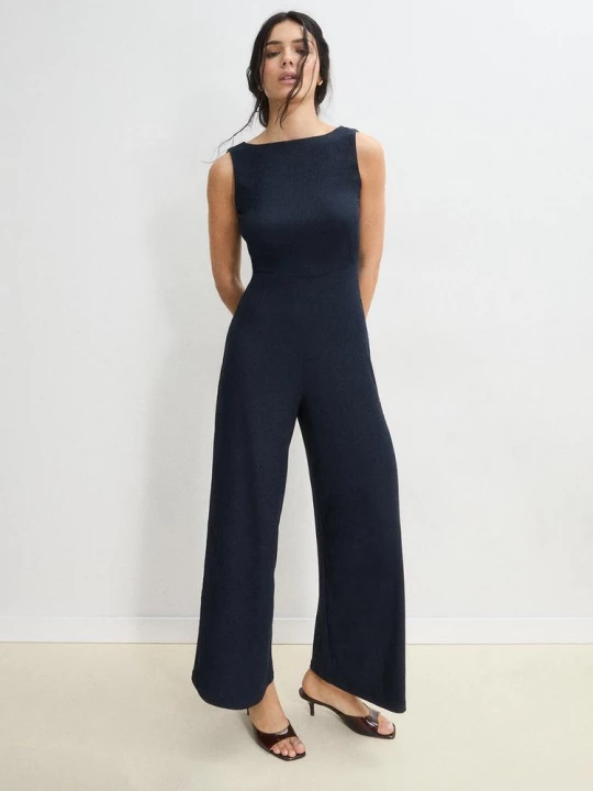 Obrázek produktu Stradivarius Dlouhý Rovný Overal Bez Rukávů Navy Blue