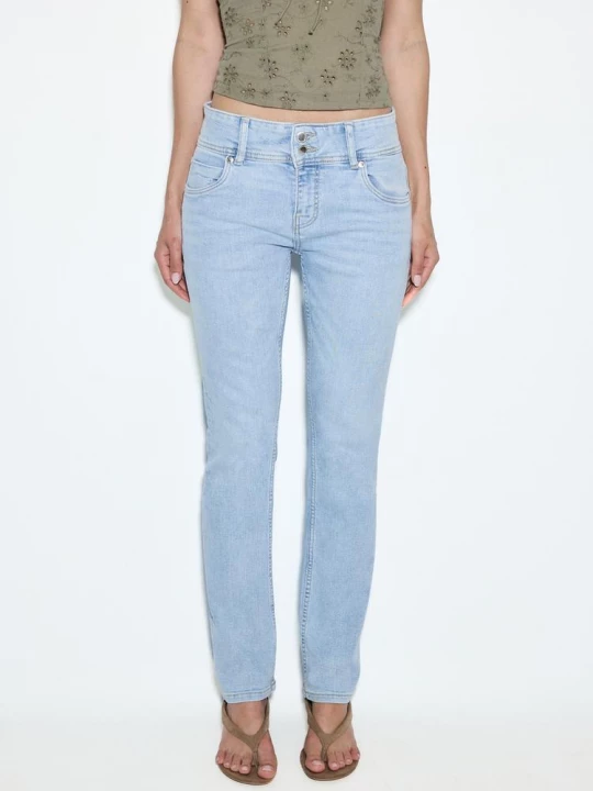 Obrázek produktu Stradivarius Džíny Low Waist Slim Světle Modrá