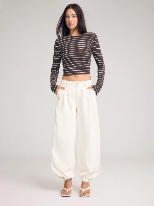 Obrázek produktu Stradivarius Jeans Kalhoty S Nízkým Sedem Vanilla