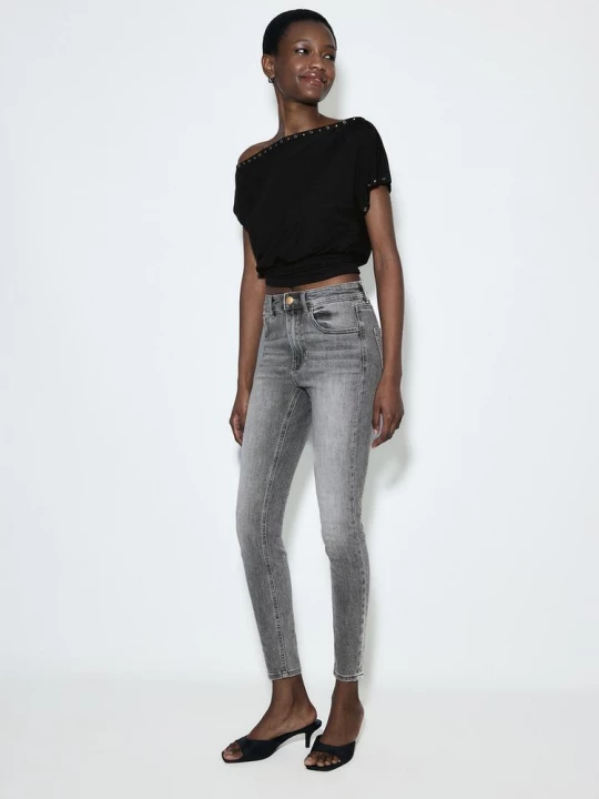 Obrázek produktu Stradivarius D07 Skinny Džíny S Vysokým Pasem Středně Šedá
