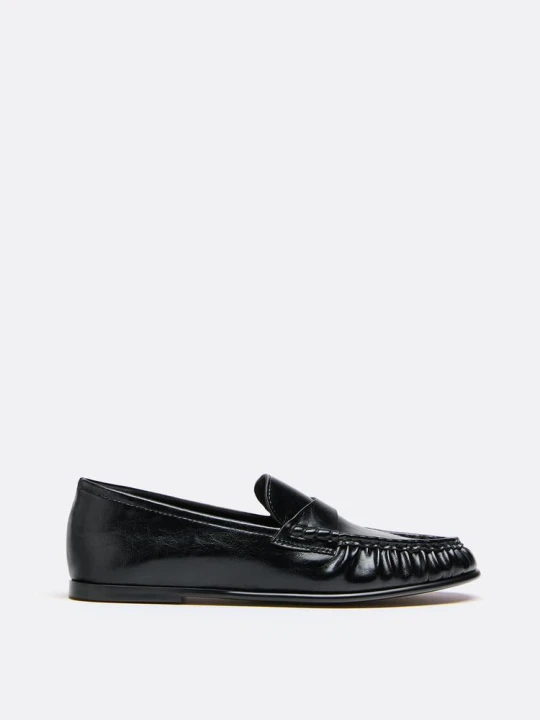 Obrázek produktu Stradivarius Flexibilní Mokasíny Z Imitace Kůže V Černé Barvě Černá
