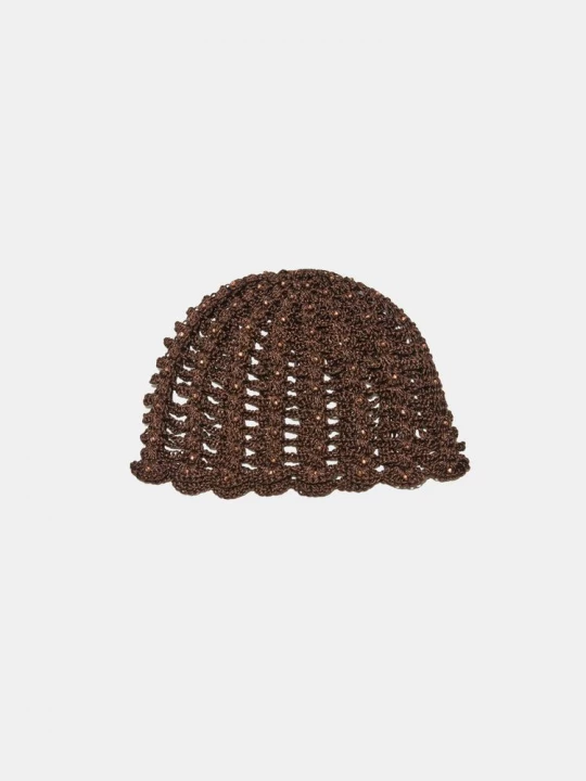 Obrázek produktu Stradivarius Háčkovaný Čepeček – Štras Brown