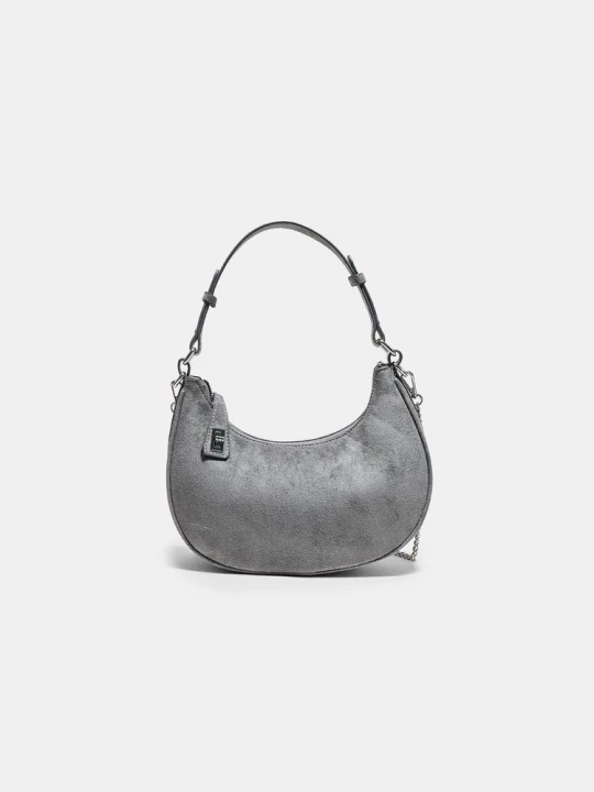Obrázek produktu Stradivarius Kabelka Přes Rameno S Řetízkem Dark Grey